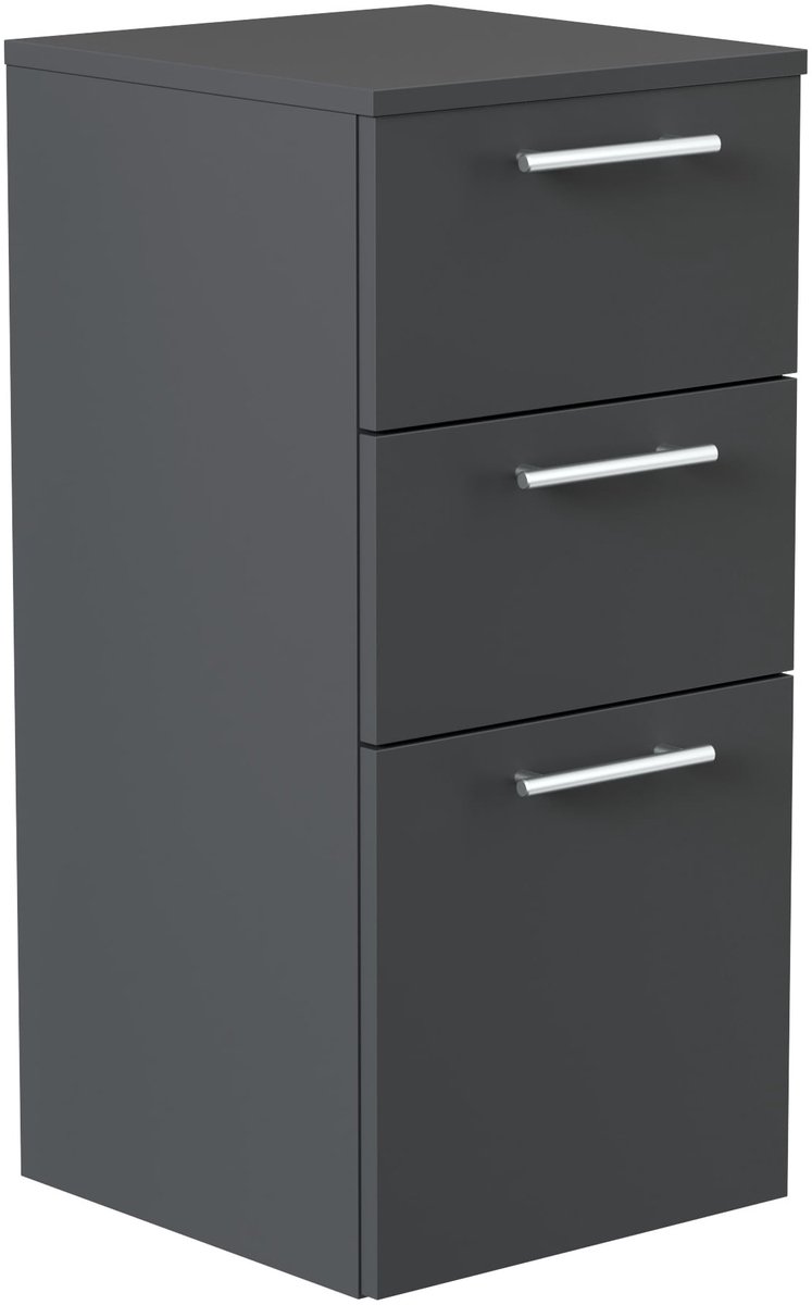 Badkamerkast Houston Grafiet - Breedte 35.2 cm - Hoogte 75 cm - Diepte 36.8 cm