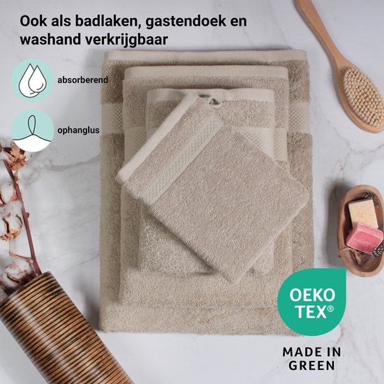 DoubleDry Serviettes Hotel Collection 50x100 cm - lot de 12 pièces - taupe