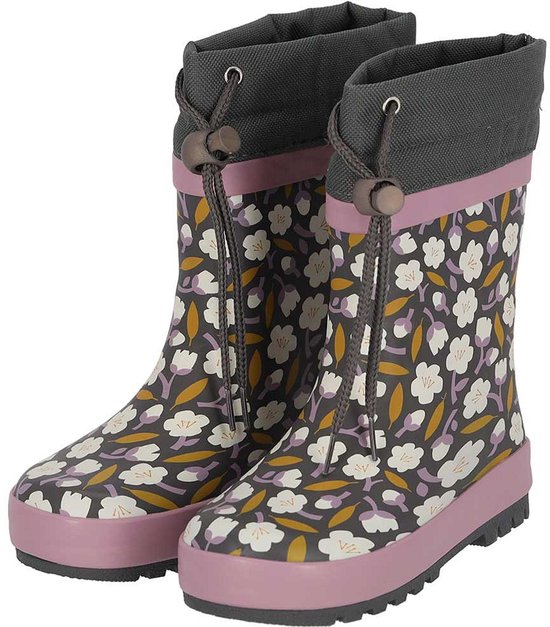 Ladeheid Kinderen Meisje Jongens Eva Thermo Rubberlaarzen KL058 (Zwart, 27 EU