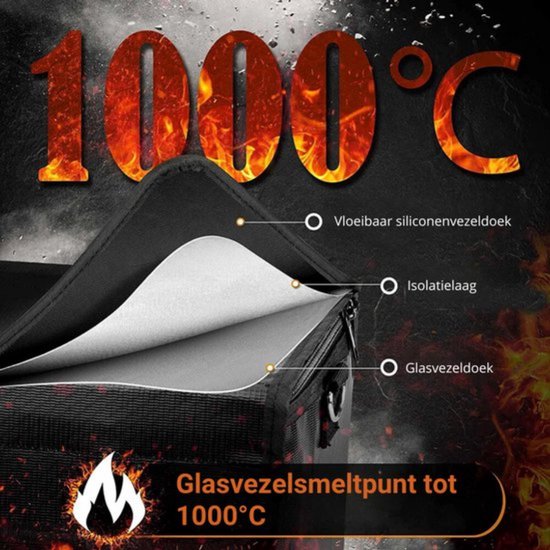MrGoods - Grote Accutas - Accutas voor Ebike - Waterdicht - Fietsbatterijtas - Vuurbestendig - 49x15x15cm - Zwart van MrGoods — afbeelding 5