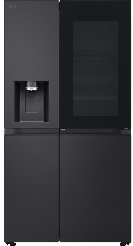 LG Amerikaanse koelkast zwart 628L No Frost waterdispenser ijsblokjesmaker inverter technologie