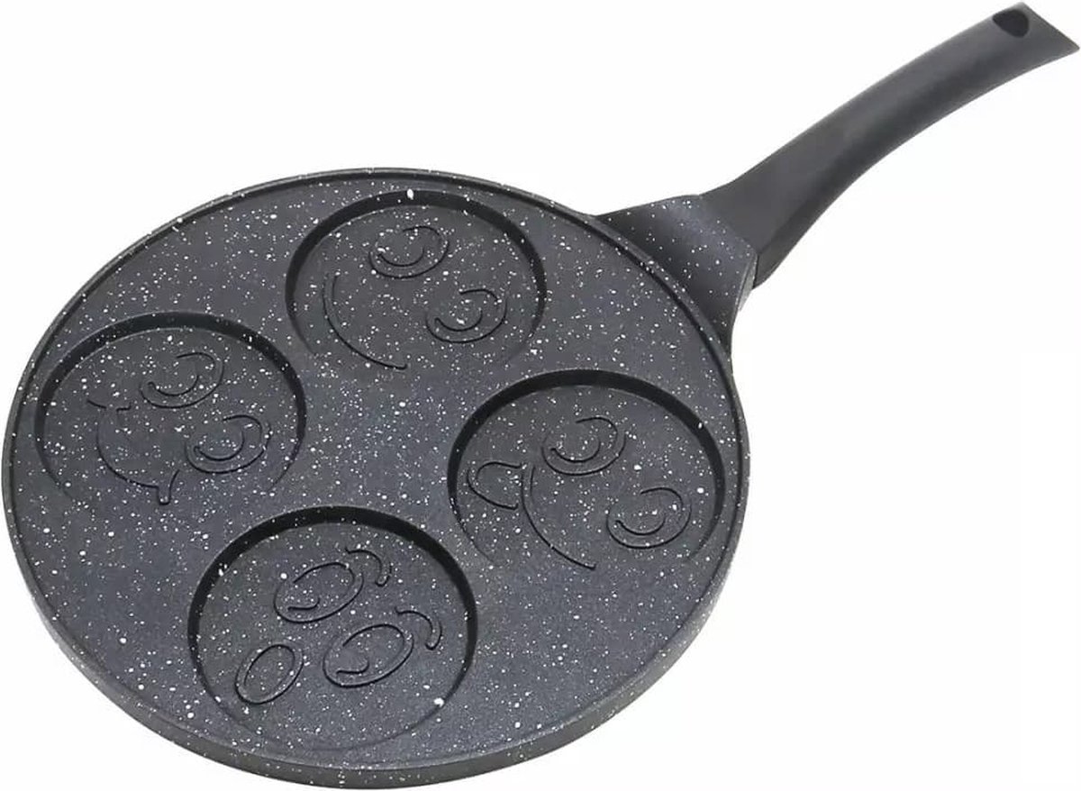 Kinghoff 1672 - Pannenkoekenpan - 26.5 cm - Gezichtjes