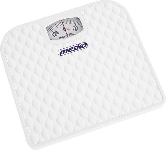 Mechanische personenweegschaal Mesko MS 8160 tot 130 kg, nauwkeurig, eenvoudig en betrouwbaar