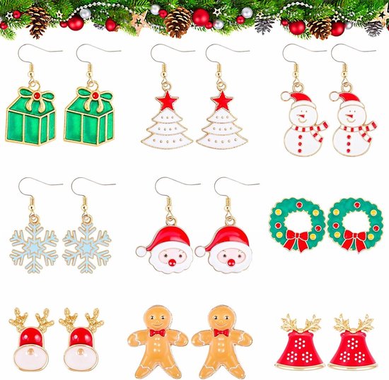 Kerst Oorbellen - Hert Rudolph the Red Nosed Reindeer
