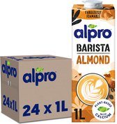 Alpro Barista Amande - Boisson Végétale Amande - Spéciale Café - Sans Lactose - 24 x 1L