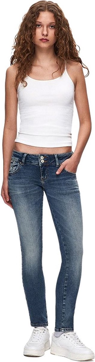 LTB Dames Jeans Broeken MOLLY 200 slim Fit Blauw 29W / 30L Volwassenen