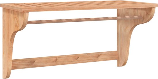 Handdoekenrek 23x18x90 cm massief grenenhout wit kopen