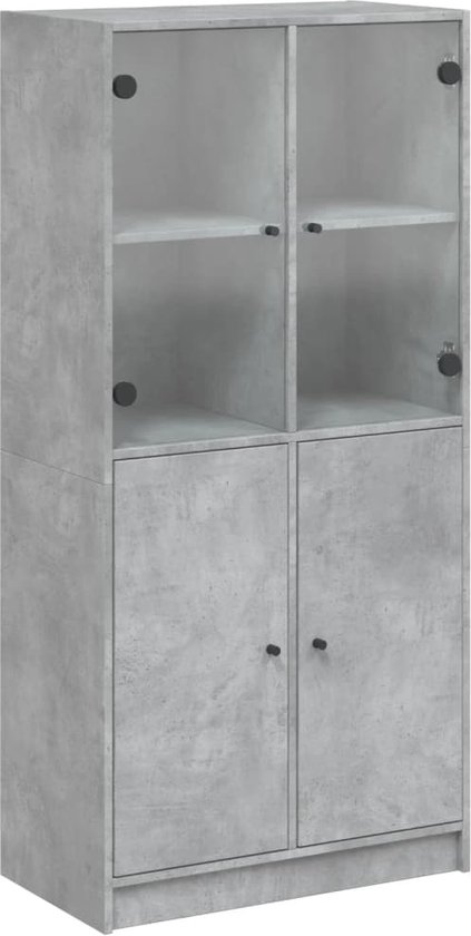 vidaXL Dressoir 102x35x70 cm bewerkt hout betongrijs