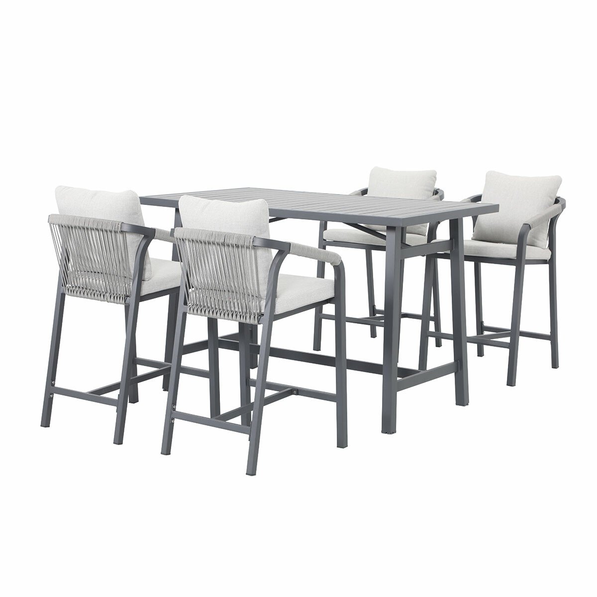 Garden Impressions Tarera bar tuinset 5-delig - donker grijs