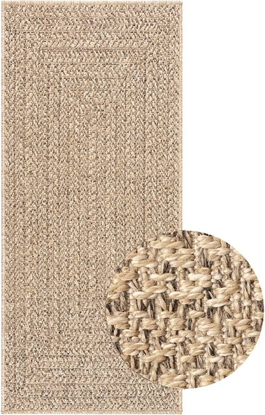 Laagpolig vloerkleed, Unicolor - Monochroom, Vloerkleed Beige, 140 x 200 cm, Tapijten in moderne stijl, Tapijt woonkamer