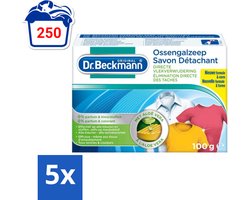 5 x Dr.Beckmann - Vlekkenverwijderaar - Ossengalzeep Met Aloë Vera - Witte en Gekleurde Was - 100g - Vlekkenverwijderaar - Textiel Reinigen - Tapijt Reinigen - Meubel Reinigen - Aloë Vera