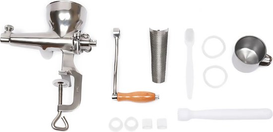Slowjuicer - Sapcentrifuge - Citruspers - RVS - Handmatig - Compact en stevig - Max 5.5 tafelblad - Manual - Grijs — afbeelding 5
