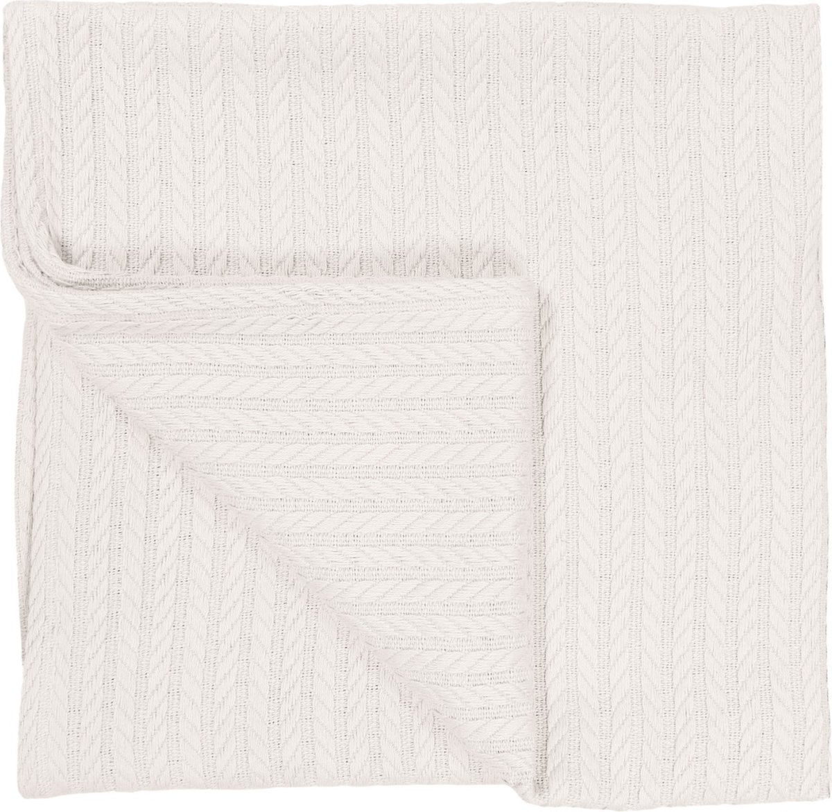 MamaLoes Off-white 70x100cm Knitted Wiegdeken