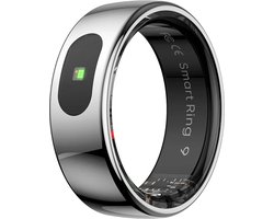 WizBay Premium Select® Smart Ring Zilver - Hartslag, Slaap, Zuurstof - Multi Sport Modi - Oplaadcase - Maat 9
