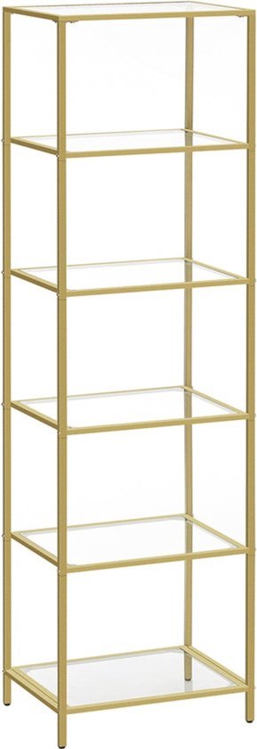 lukmebel RTV Kast ONYX Op Gouden Poten Hoogglans Elegant & Modern Design Verborgen Planken Gemakkelijk Schoon Te Maken Slijt- En Krasbestendig Gelamineerd Board 158x413x53cm Wit