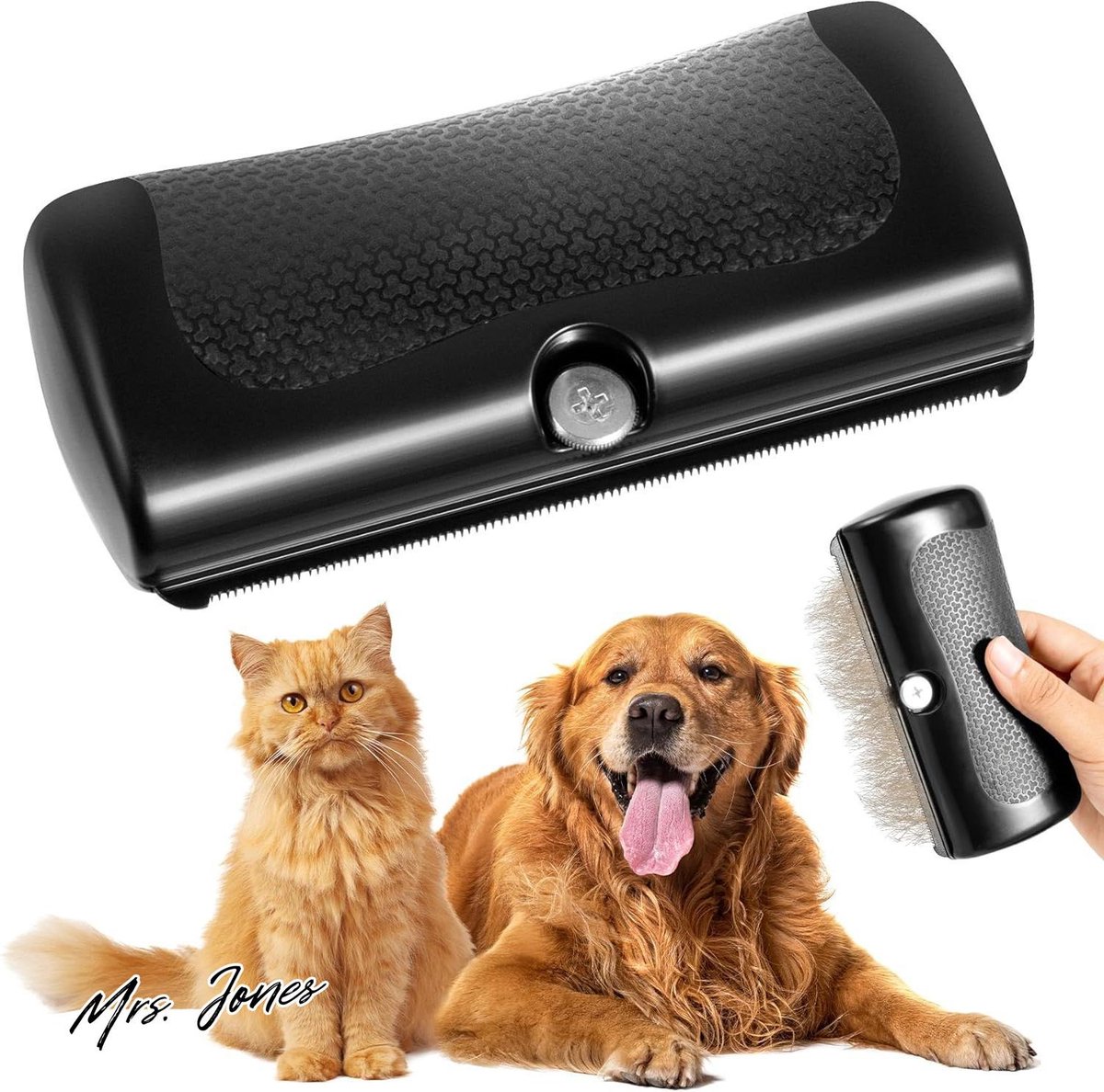 Mrs. Jones Huisdierverzorgingsborstel – Waggy Tails Borstel voor honden en katten .