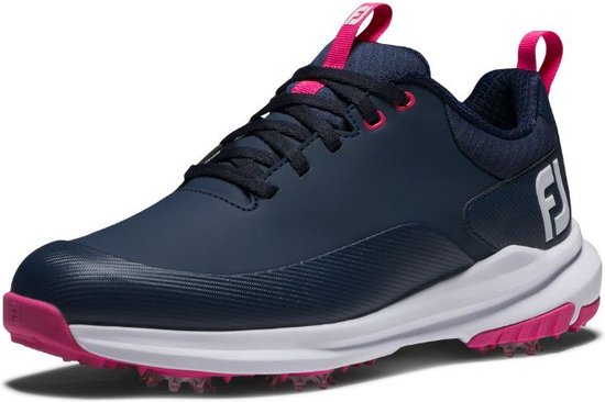 Footjoy Dames Golfschoenen Tour Rival Navy Pink van Footjoy — afbeelding 2