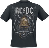 AC/DC Hells Bells Heren T-shirt - zwart - XL