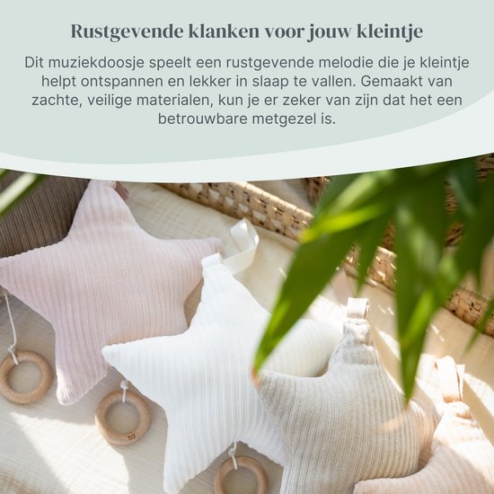 Baby's Only Baby Muziekdoosje - Muziekhanger ster Sense - Oud Roze - Muziek speelgoed van Baby's Only — afbeelding 5