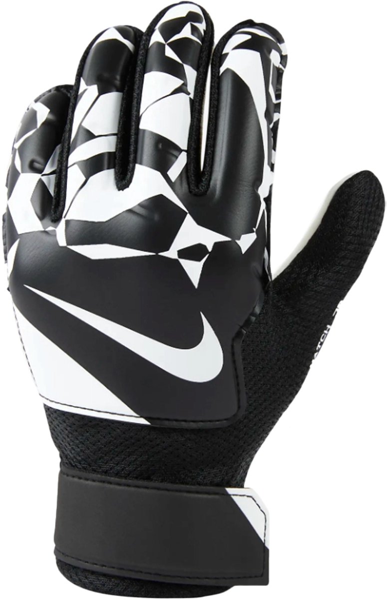 Nike match jr keeperhandschoen kids in de kleur Zwart