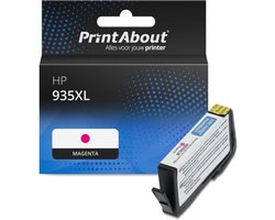 PrintAbout huismerk Inktcartridge 935XL (C2P25AE) Magenta Hoge capaciteit geschikt voor HP