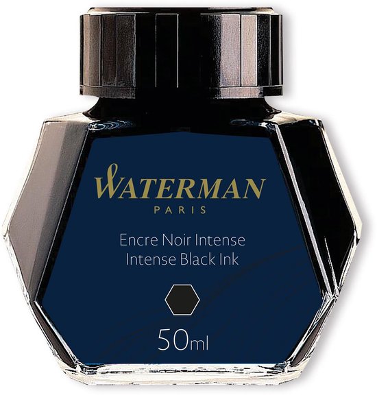 Stylo Plume Waterman Encrier Noir 50ml