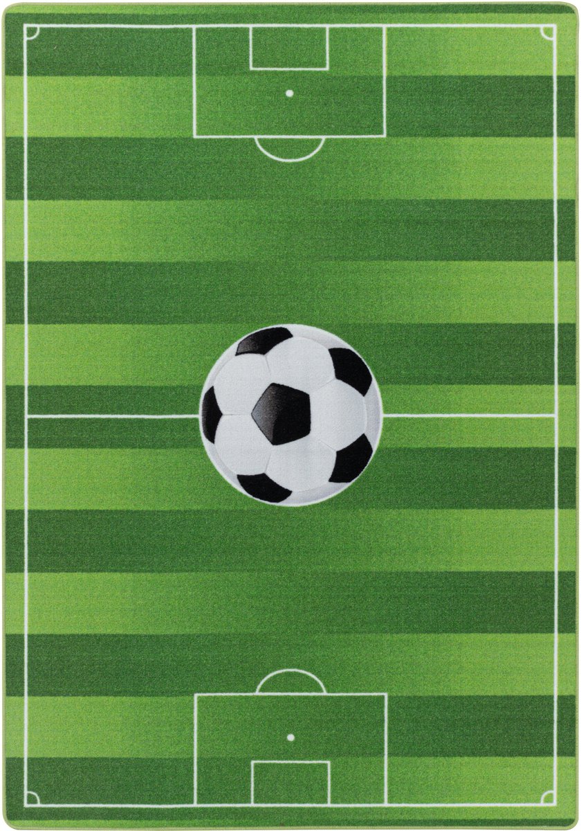 Kindervloerkleed | Tapijt | Play | Voetbalveld | Groen | 100x150 cm