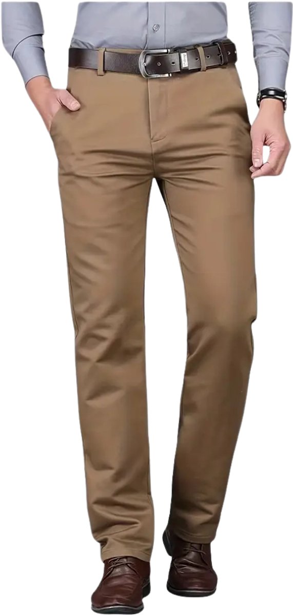Bovista Golfbroek Heren - Golfkleding - Golfen - Golf Accessoires - Nette Pantalon - Beige L - Maat 50 van Bovista — afbeelding 4