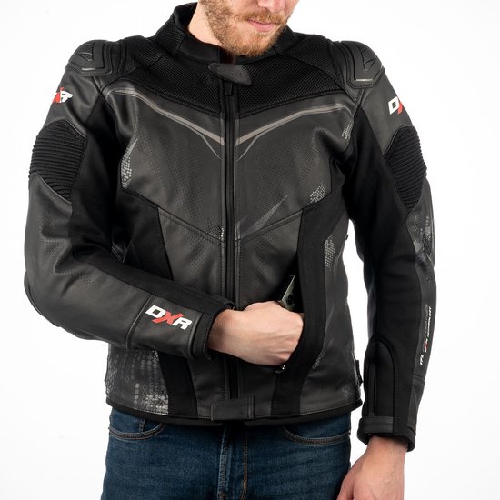 Veste de moto LUXON TFL Homme Mi-saison Zwart L Homologué CE par MOTOBLOUZ