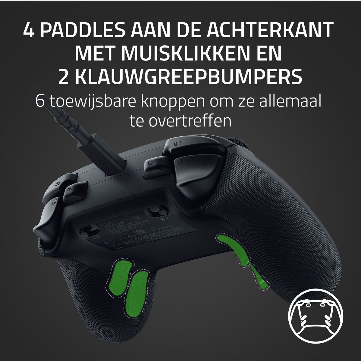 Razer Wolverine V3 Tournament Editie - Bedrade Controller - Zwart thumbnail 5