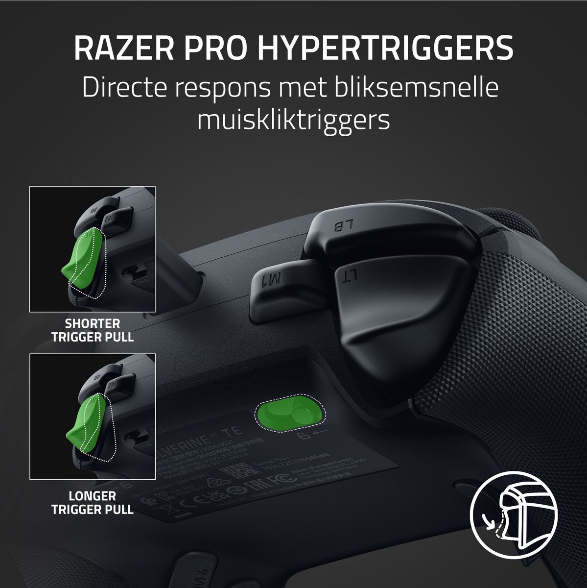 Razer Wolverine V3 Tournament Editie - Bedrade Controller - Zwart thumbnail 4