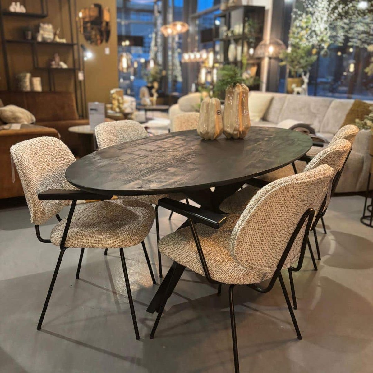 Reefs Interior Eettafel Rielle - Zwart-180cm