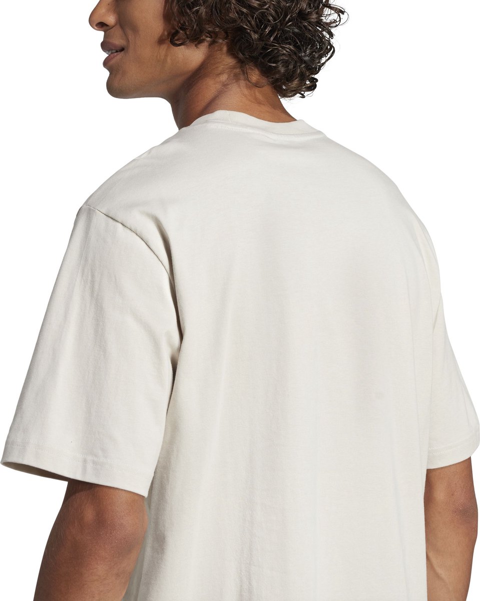 ADIDAS m lin sj t T-shirt sportcasual km heren Grijs