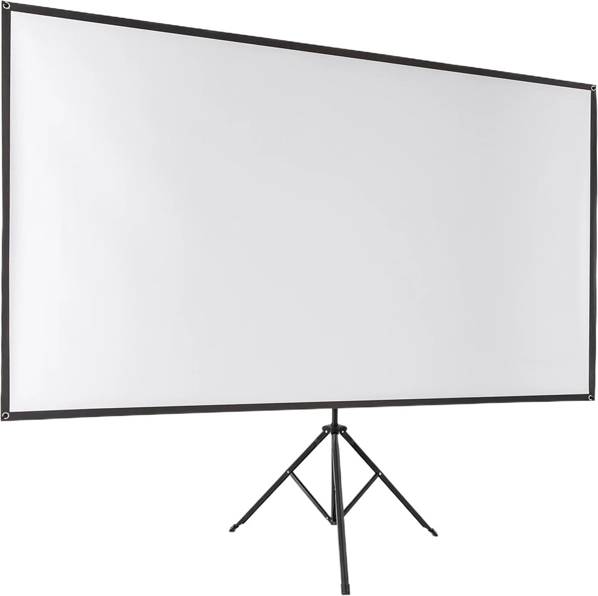RM Store® - Projectiescherm - Beamer Scherm - Verstelbare Hoogte - Indoor - Outdoor - 80 Inch - Zwart - 100 x 177 cm.