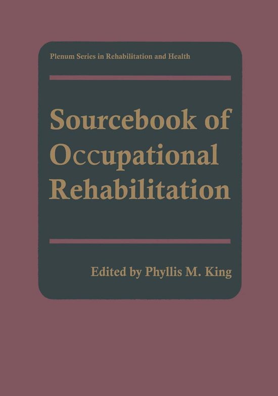 Sourcebook of Occupational Rehabilitation - cover