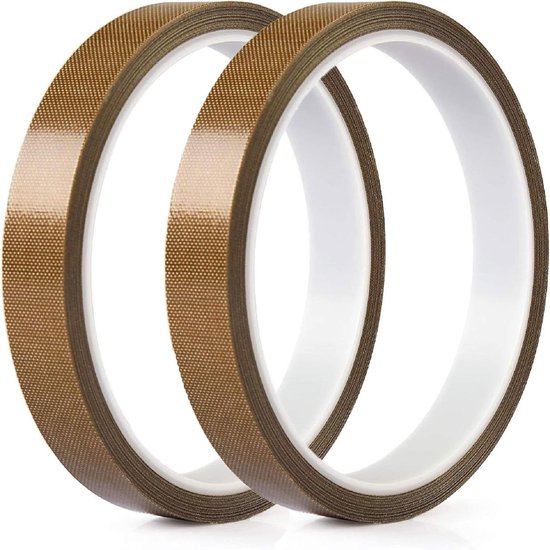 VZU 2 Stück Teflonband 15mmx10mx0.18mm Hitzebeständig bis 300°C, Selbstklebend PTFE Glasklebeband, Hitzebeständiges Klebeband Auspuff Dichtband für Vakuumiergerät Kabelbeschriftung VZU 2 Stück Teflonband 15mmx10mx0.18mm Hitzebeständig bis 300°C, Selbstklebend PTFE Glasklebeband, Hitzebeständiges Klebeband Auspuff Dichtband für Vakuumiergerät Kabelbeschriftung
