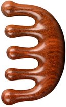 Houten hoofdhuidmassager - Houten massage kam en sandelhouten kam-Hoofd Meridiaan Kam - Schraap Massager