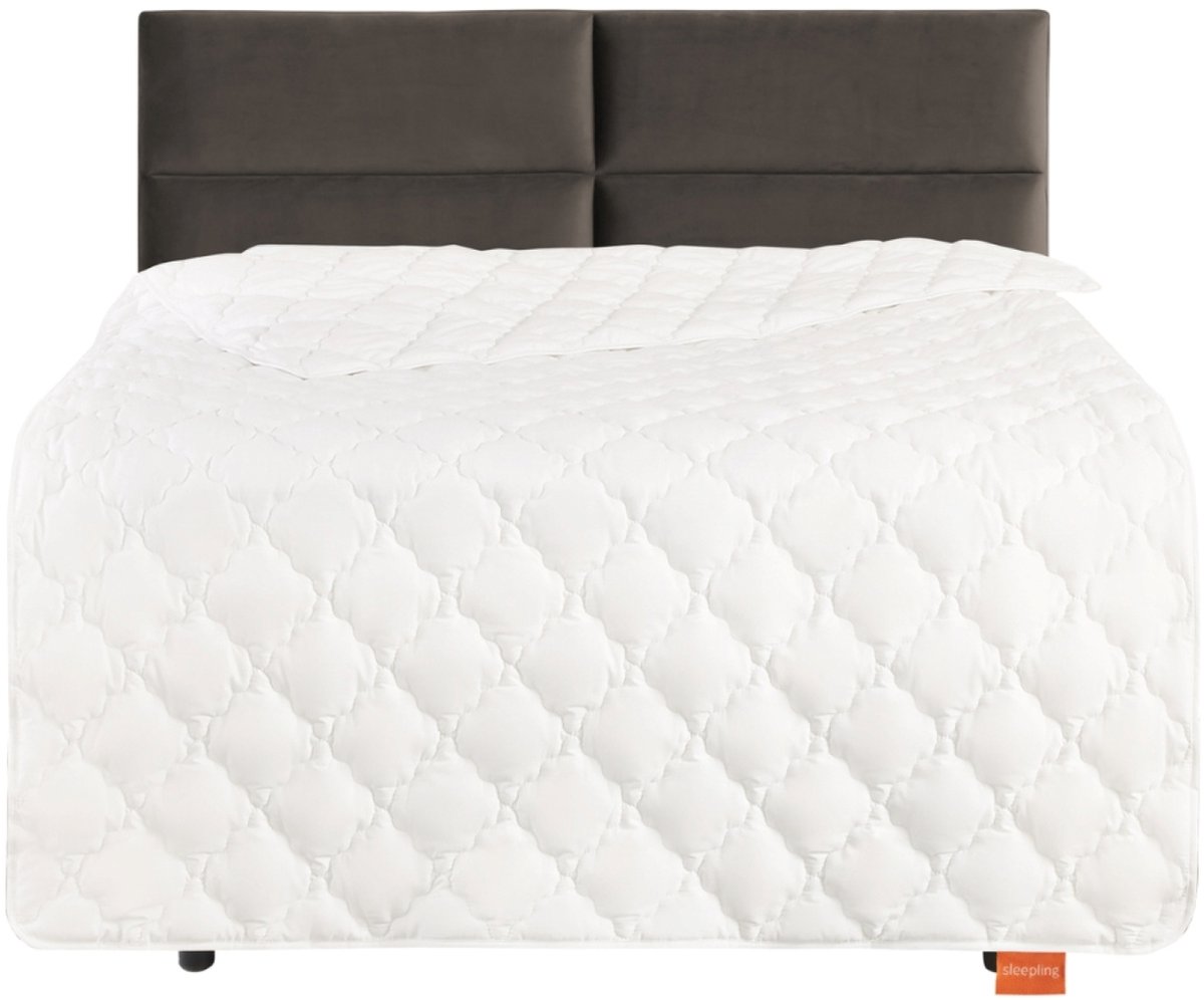 Sleepling bamboe dekbed 135 x 200 cm, zomerdekbed, tijk 100% katoen doorgestikt met 100% viscose (bamboe cellulose), 360 gr. vulgewicht, Ökotex, wasbaar, wit