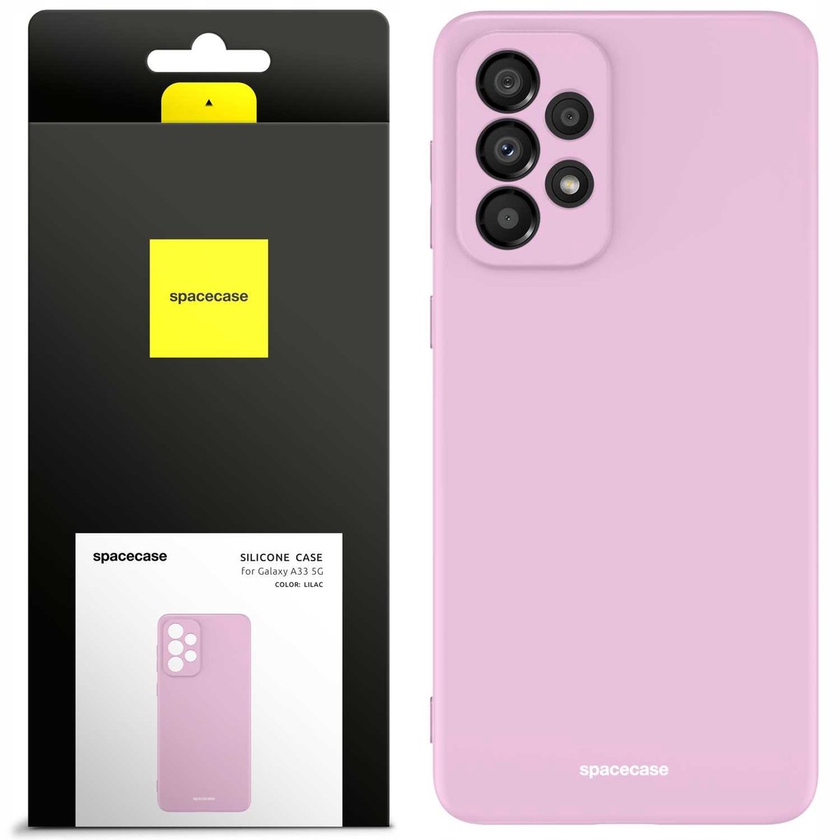 Spacecase Siliconen Case Cover Voor Samsung Galaxy A33 5G Lilac