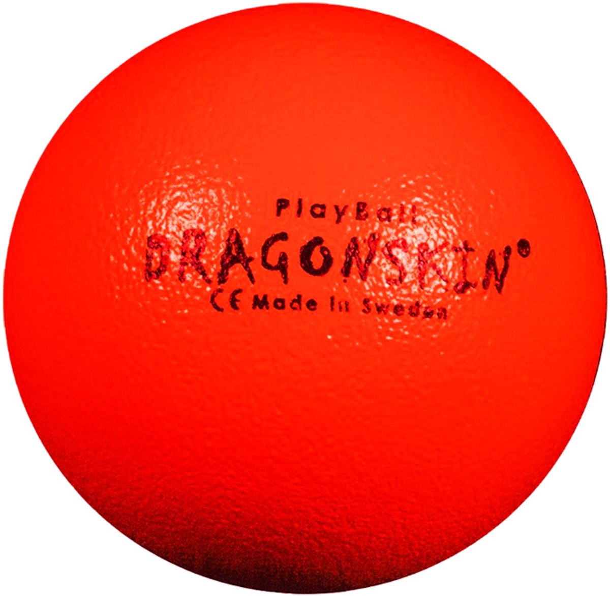 Dragonskin - Foambal met huid - 150 gram - 16 cm - Neon rood