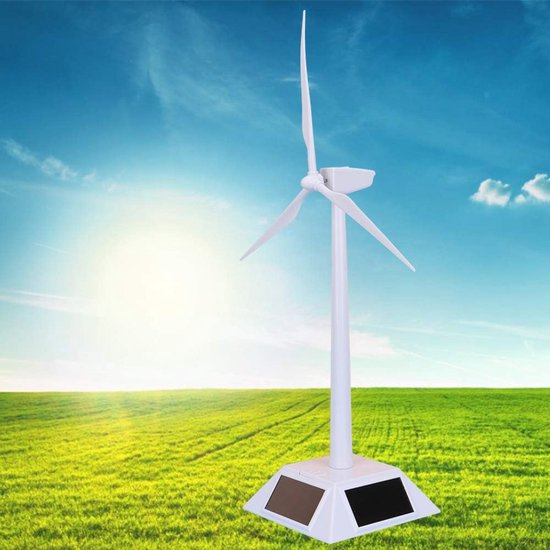 Mini Zonne-energie Windmolen Speelgoed, Kinderen Intelligent Educatief Windmolen Speelgoed Zonne-aangedreven Windmolen Pinwheel Model Wetenschapsles Speelgoed voor Kinderen Huis Desktop Decor Ornament