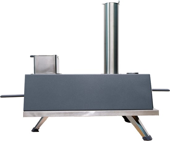 Buitenkado Pizzaoven Grijs - 69x40x44cm - Houtgestookt van Merkloos — afbeelding 3