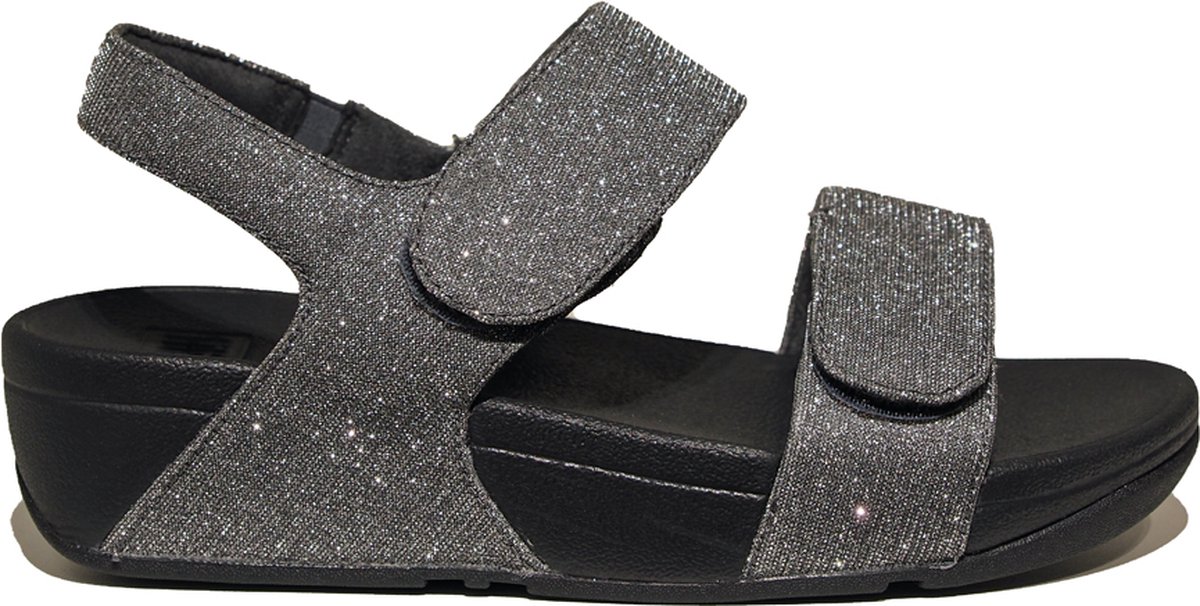 FitFlop Lulu Adjustable Shimmerlux Back-Strap Sandals GRIJS