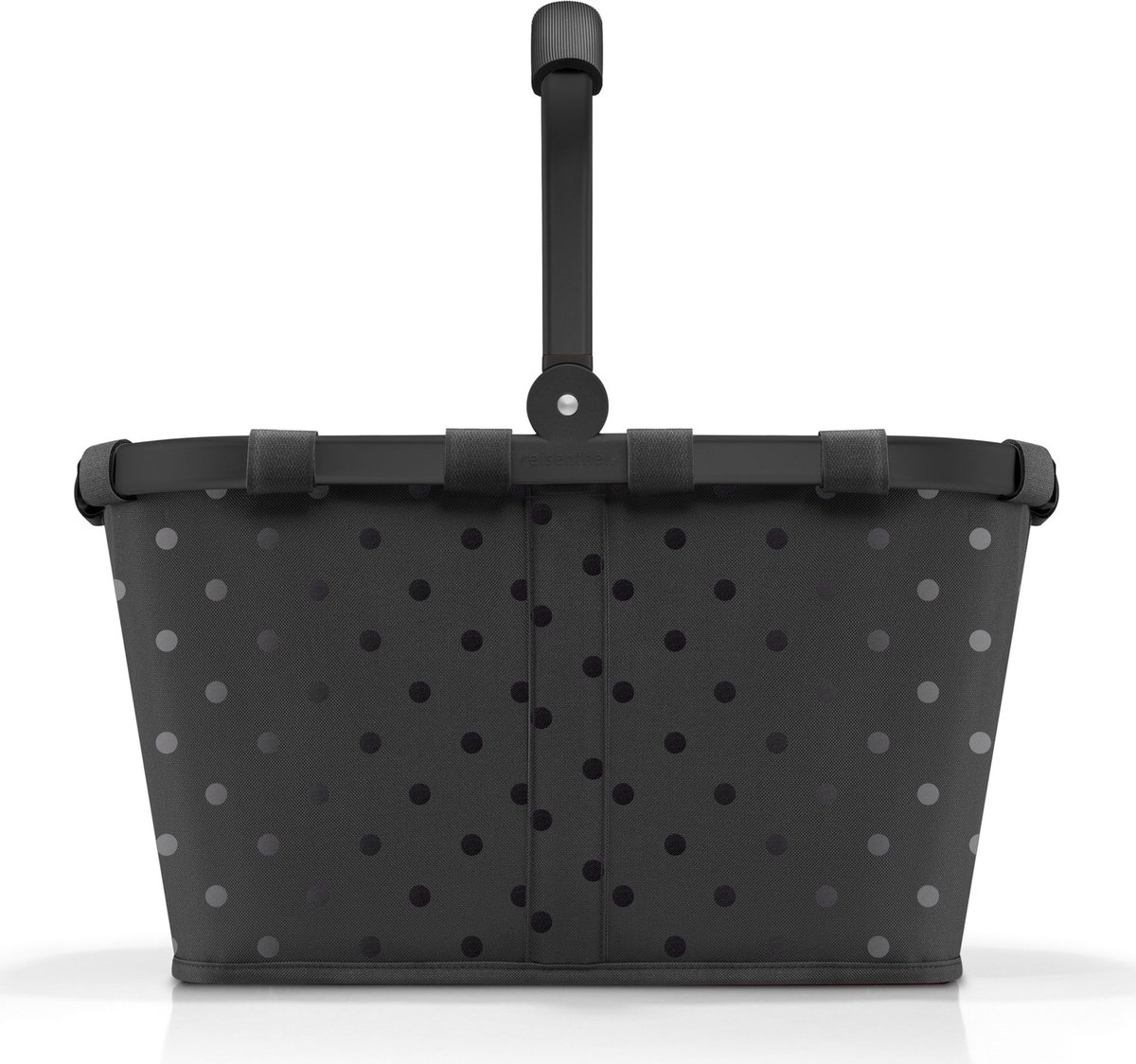 Reisenthel Carrybag Boodschappenmand - 22L - Frame Glossy Dots Zwart