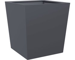 vidaXL - Plantenbak - 50x50x50 - cm - staal - antracietkleurig