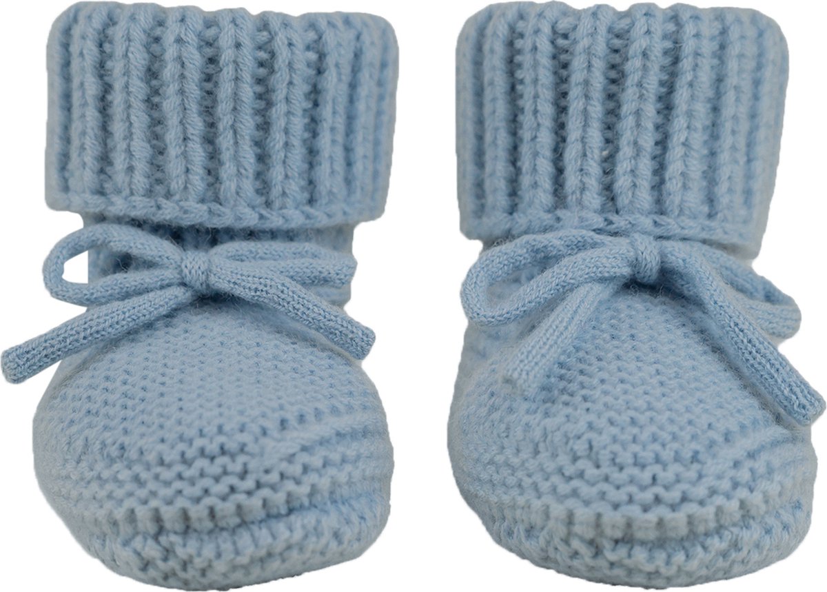 Lodger Wollen slofjes Blauw Merinowol Gaan niet uit