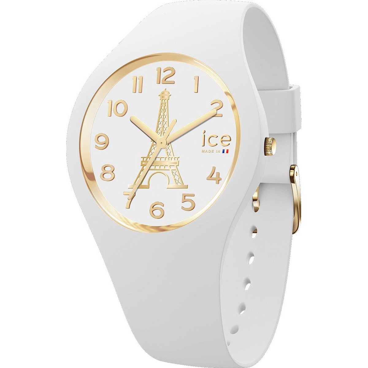 Ice Watch ICE cocorico - Eiffel tower - White 023248 Horloge - Siliconen - Wit - Ø 31 mm