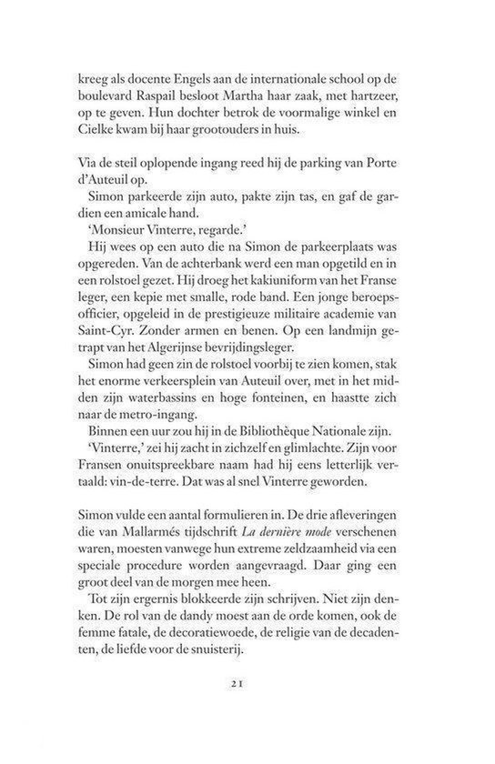 Pagina met tekst over een vrouw genaamd Martha, haar dochter, en Parijs.