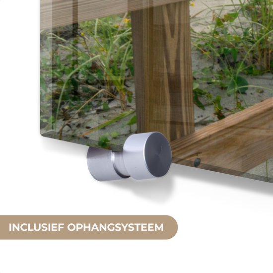 Peinture sur verre - Plage - Mer - Dune - Chemin - 120x80 cm - Peintures Plexiglas