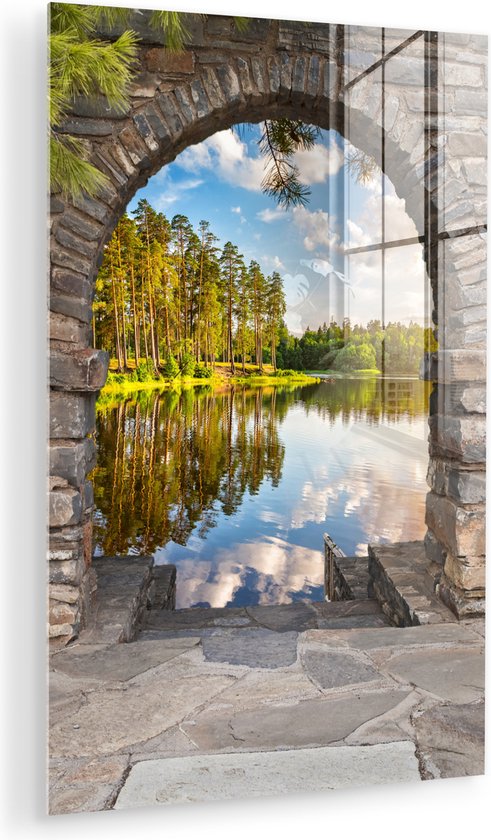 MuchoWow® Peinture sur Verre - Paysage - Voir à Travers - Water - 20x30 cm - Peintures sur Verre Acrylique - Photo sur Glas